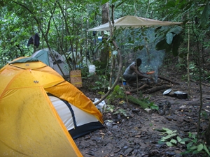 camp at Park National d'Ivindo